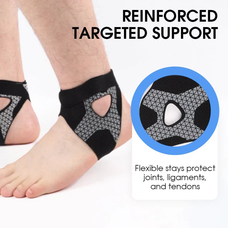 🏃‍♂️ Attelle de cheville élastique ajustable – Retrouvez votre démarche et votre stabilité ! ✨