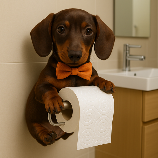 🐾2025 Salle de bain Vente immédiate : 🐕Porte-papier doux pour chiot