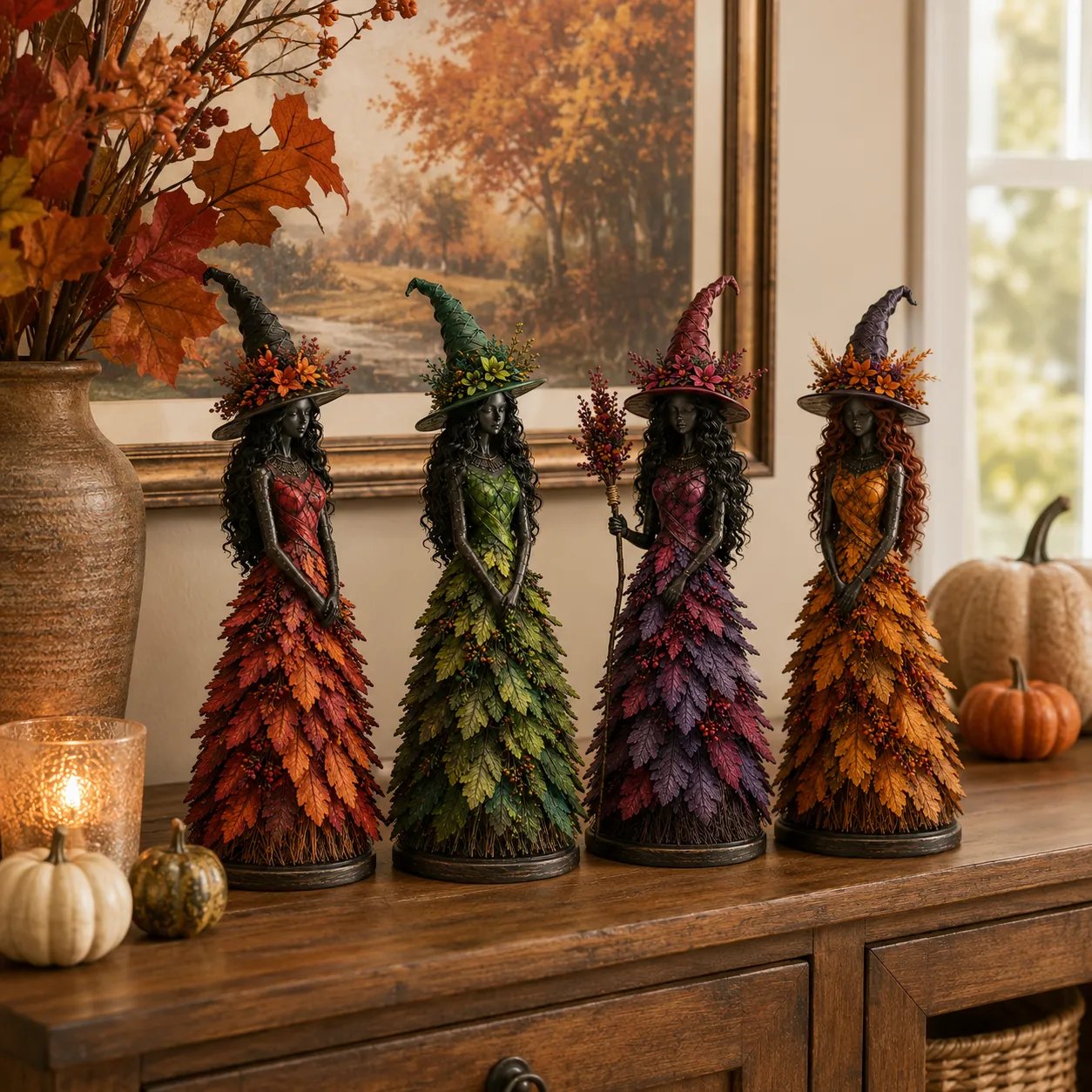 💥DERNIER JOUR -49% - 🧙 Figurine de sorcière d'automne enchantée (📦Achetez-en 3, livraison gratuite)