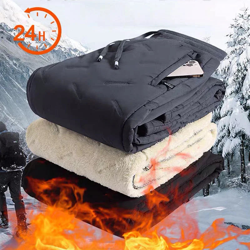 🧣 Pantalon imperméable doublé en polaire – Unisexe, chaud et prêt pour l'hiver🔥