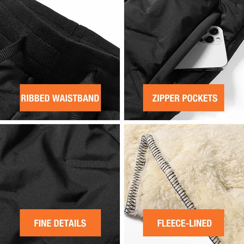 🧣 Pantalon imperméable doublé en polaire – Unisexe, chaud et prêt pour l'hiver🔥