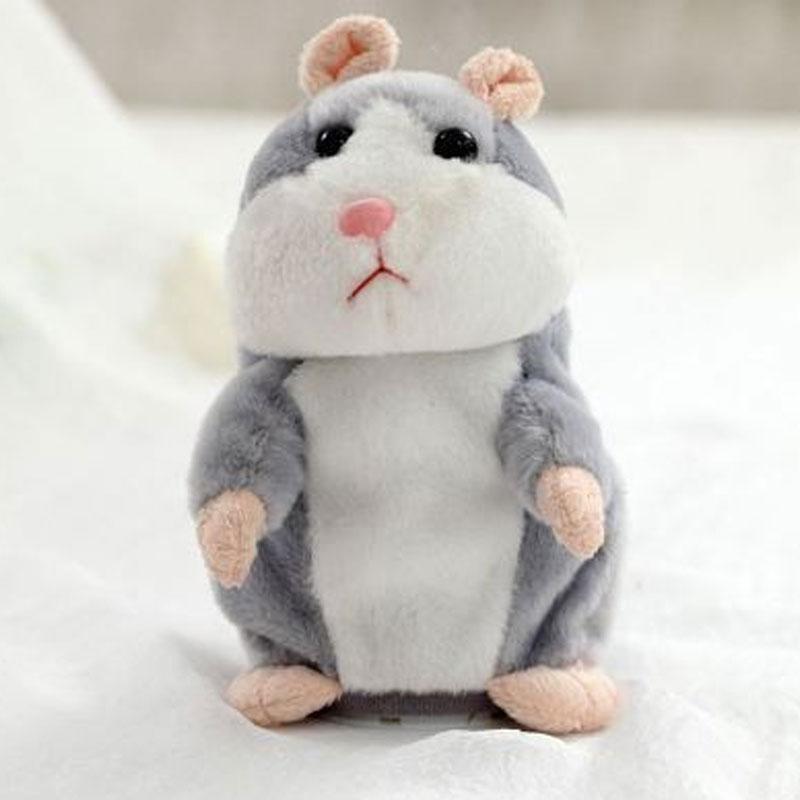 🐹 Peluche hamster parlante – répète les sons et bouge ! 3 couleurs + édition de Noël (15 cm) ✨🎄