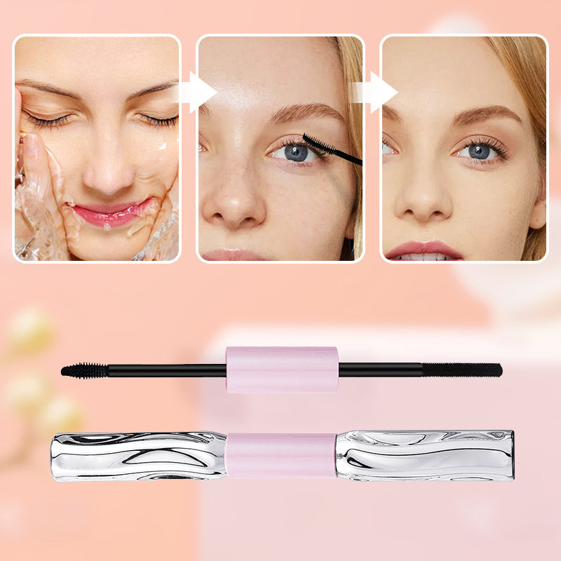 💄 1 acheté = 1 offert ! ⚡ Mascara 2-en-1 volume et courbure, longue tenue – Anti-bavures, doux, multifonction ✨