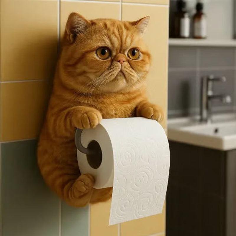 ⏳Offre spéciale de la semaine : 60 % de réductio🐾Porte-rouleau de papier toilette pour chat à fixer au mur