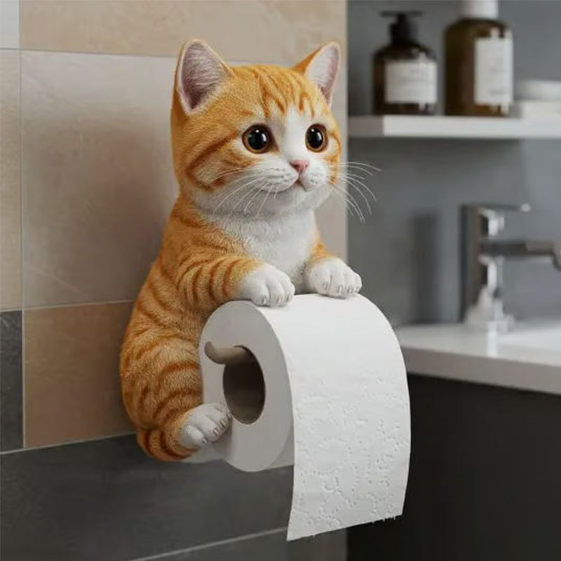 ⏳Offre spéciale de la semaine : 60 % de réductio🐾Porte-rouleau de papier toilette pour chat à fixer au mur