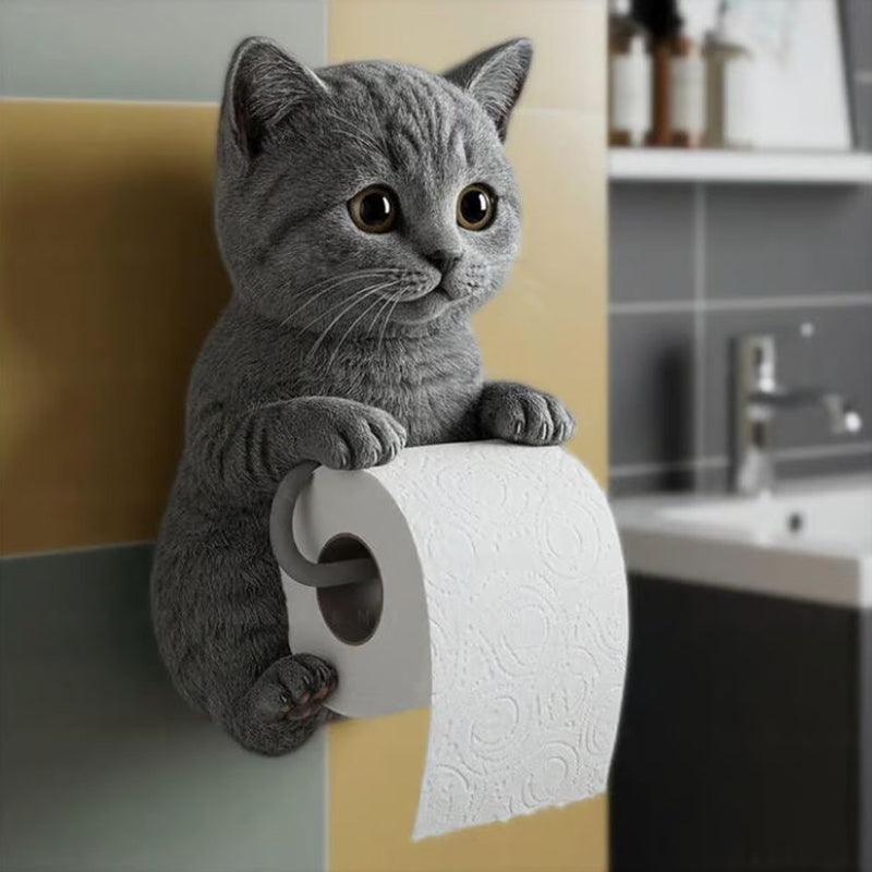⏳Offre spéciale de la semaine : 60 % de réductio🐾Porte-rouleau de papier toilette pour chat à fixer au mur