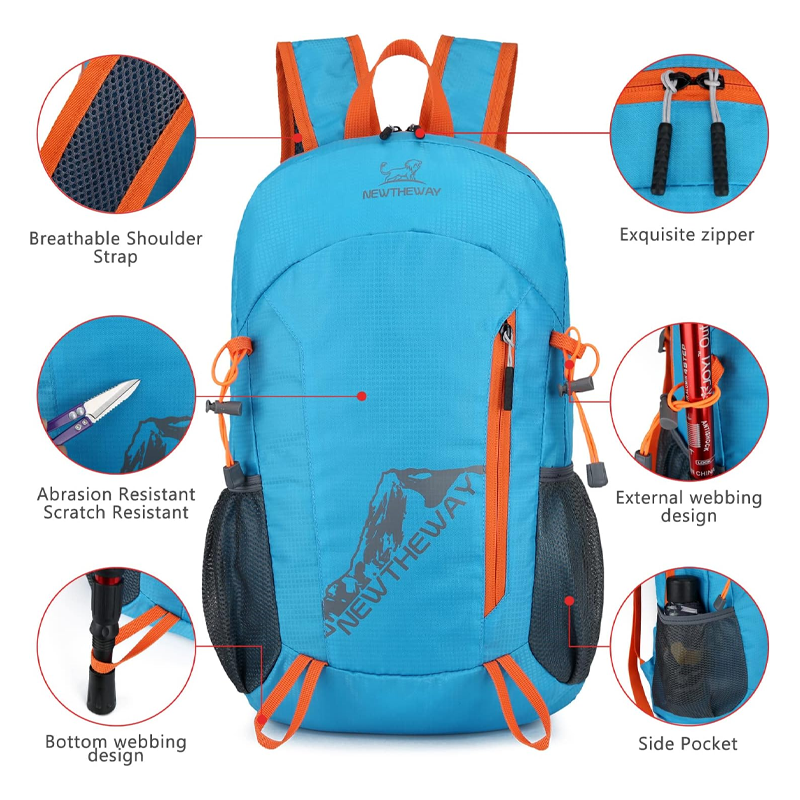 🎒🥚 Sac à dos pliable et imperméable – se replie en un œuf, voyagez léger