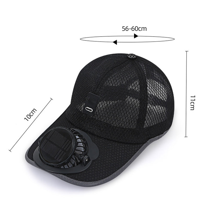 ☀️ Casquette de baseball 2-en-1 avec ventilateur solaire : une brise rafraîchissante et une visière respirante pour se protéger du soleil ! 🍃