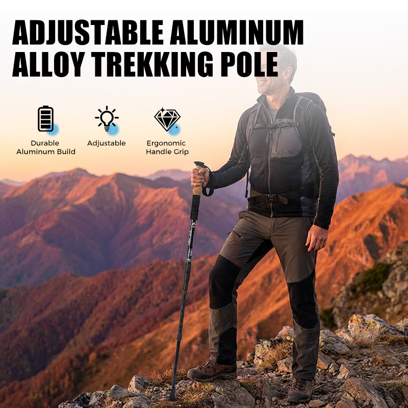 👨‍🦯 Bâton de Randonnée Antichoc — Confort et Stabilité sur Tous Terrains ! ⛰️