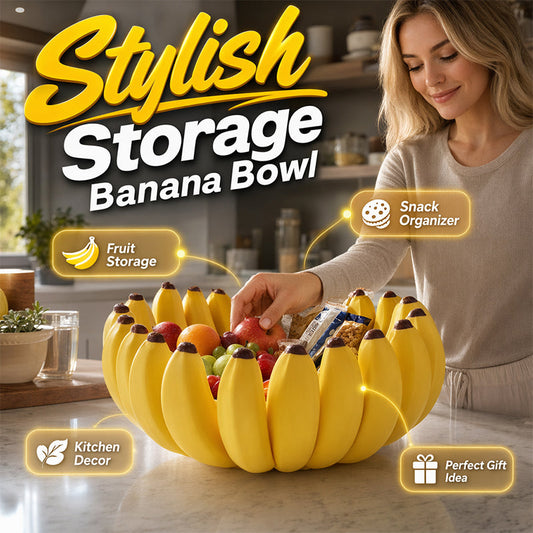 🍌 Bol de Rangement Banane — Récipient Décoratif Sculptural & Design ✨