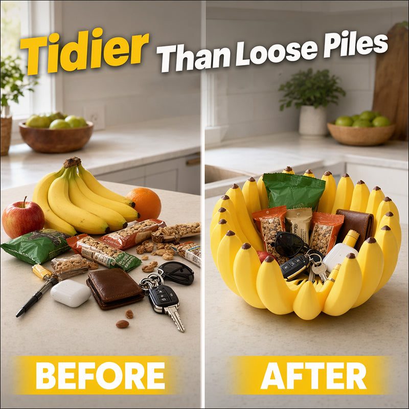 🔥50% DI SCONTO🍌 Ciotola portaoggetti a forma di banana | Contenitore decorativo scultoreo · Versatile: ideale per piani di lavoro, tavoli e mensole