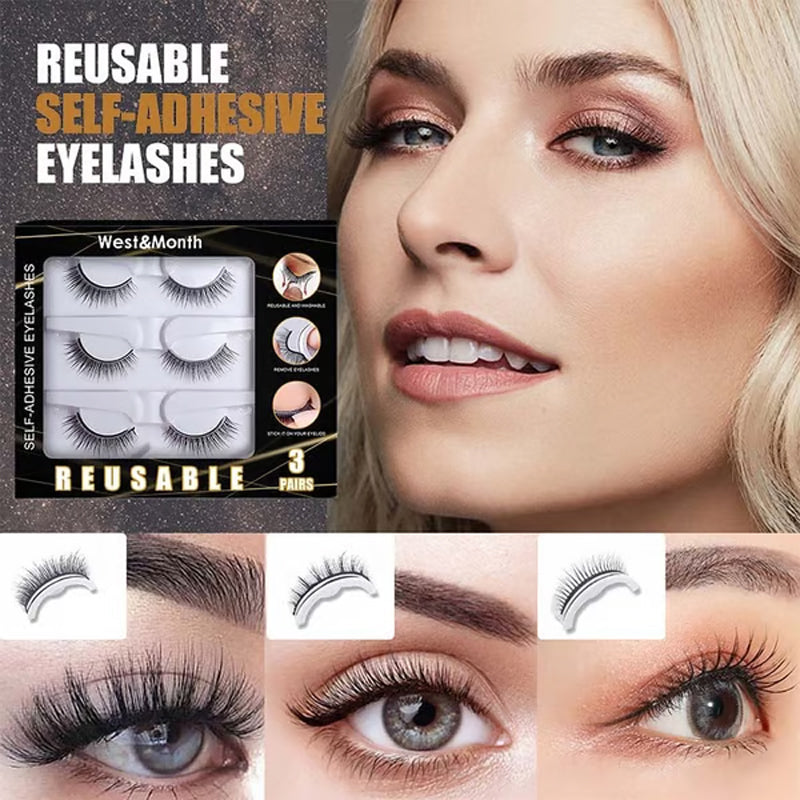 👁️ Faux Cils Auto-Adhésifs Sans Colle — Un regard sublime en 3 secondes chrono ! ✨💄
