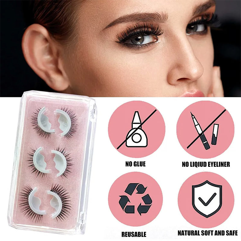 👁️ Faux Cils Auto-Adhésifs Sans Colle — Un regard sublime en 3 secondes chrono ! ✨💄