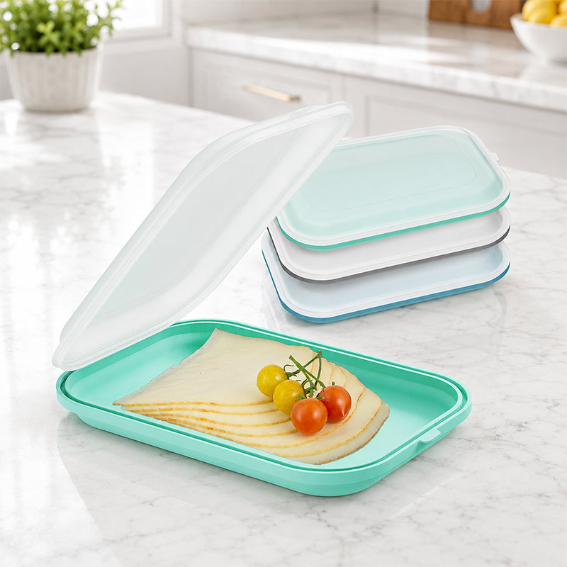 ✨ Boîte à Lunch en Silicone Portative — Ultra-Fine, Hermétique & Idéale pour Vos Repas ! 🥗✨