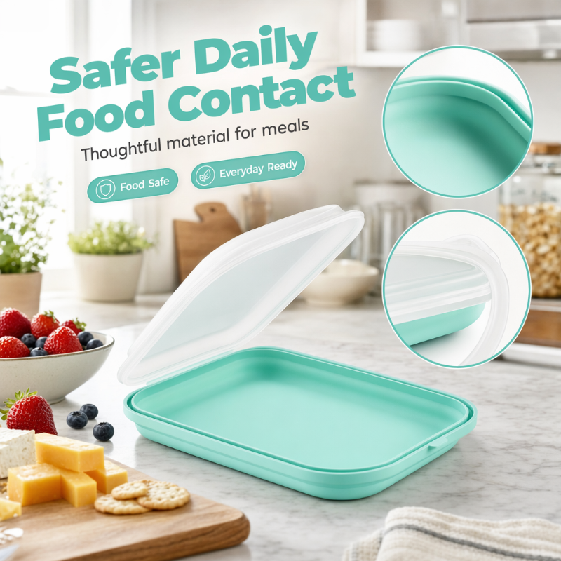 ✨ Boîte à Lunch en Silicone Portative — Ultra-Fine, Hermétique & Idéale pour Vos Repas ! 🥗✨