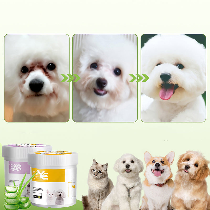 ✨️Surprise : 49 % de réduction 🐈Lingettes Nettoyantes Douces Yeux & Oreilles pour Animaux 🐾✨