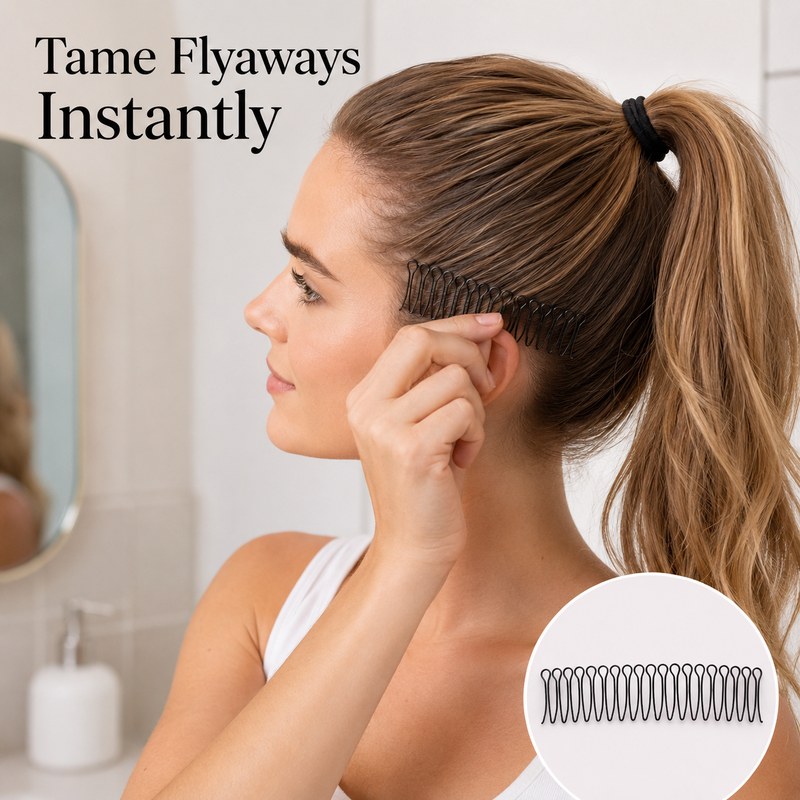 💇‍♀️Peigne Barrette Fixateur Invisible Anti-Frisottis ✨