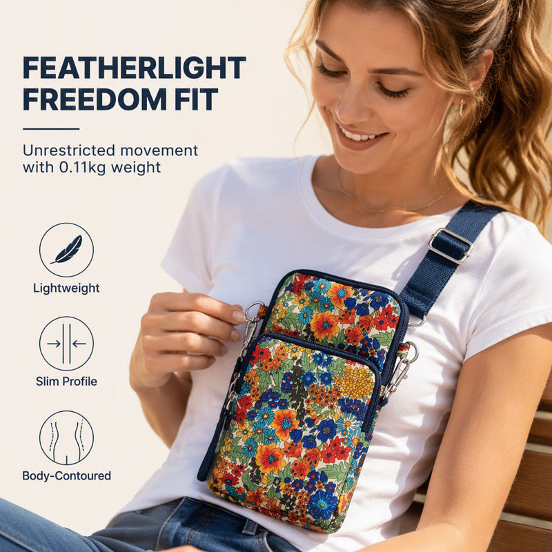 🌸 Sac Mini Bandoulière & Brassard Sport — Imperméable, léger et ultra-pratique ! ✨📱