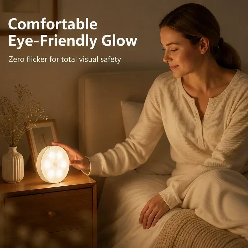 💡 Veilleuse LED à détection de mouvement – fixation magnétique, plus besoin de chercher l’interrupteur la nuit✨