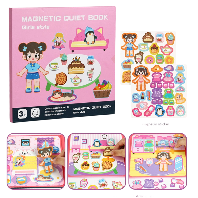 🎨📖 Livre magnétique portable à scènes : un jouet éducatif Montessori silencieux pour enfants ! 🎨