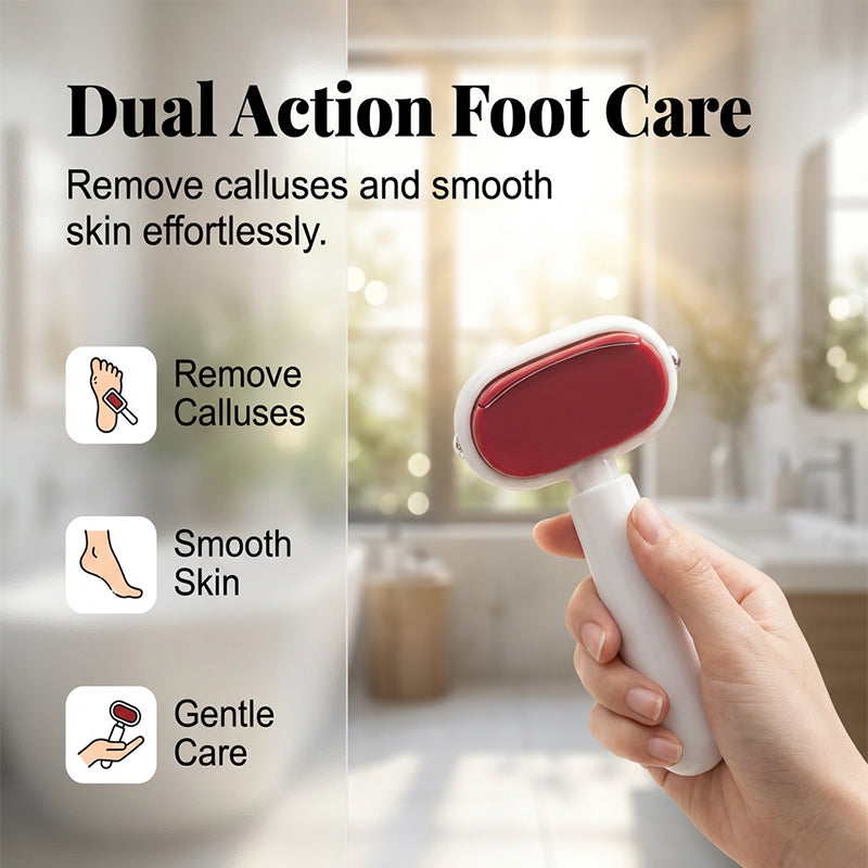 ✨🦶Racle-pieds double face – Élimine facilement les callosités et les peaux mortes