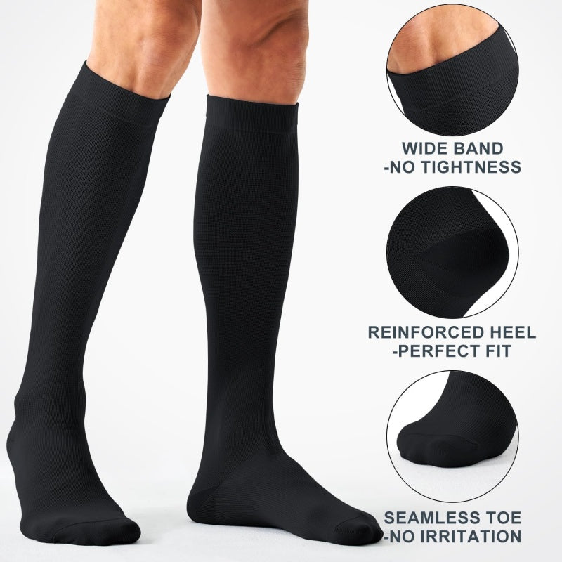 🧦⚡ Chaussettes de compression à fibres de cuivre — soulagent la fatigue, maintien confortable toute la journée
