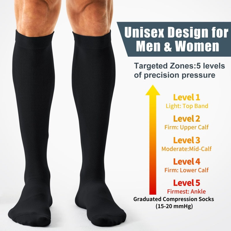 🧦⚡ Chaussettes de compression à fibres de cuivre — soulagent la fatigue, maintien confortable toute la journée