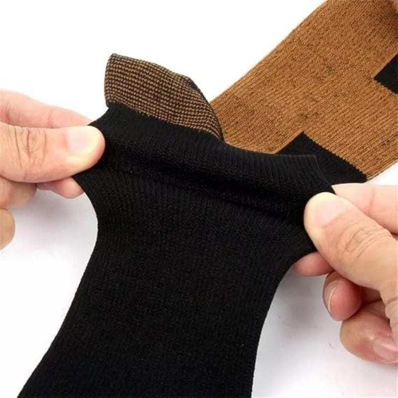 🧦⚡ Chaussettes de compression à fibres de cuivre — soulagent la fatigue, maintien confortable toute la journée