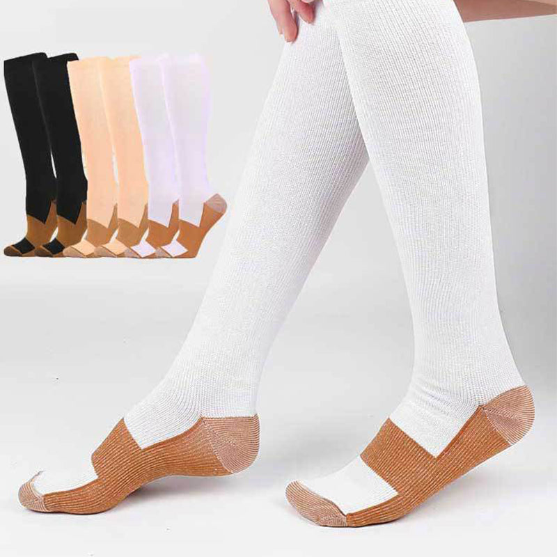 🧦⚡ Chaussettes de compression à fibres de cuivre — soulagent la fatigue, maintien confortable toute la journée
