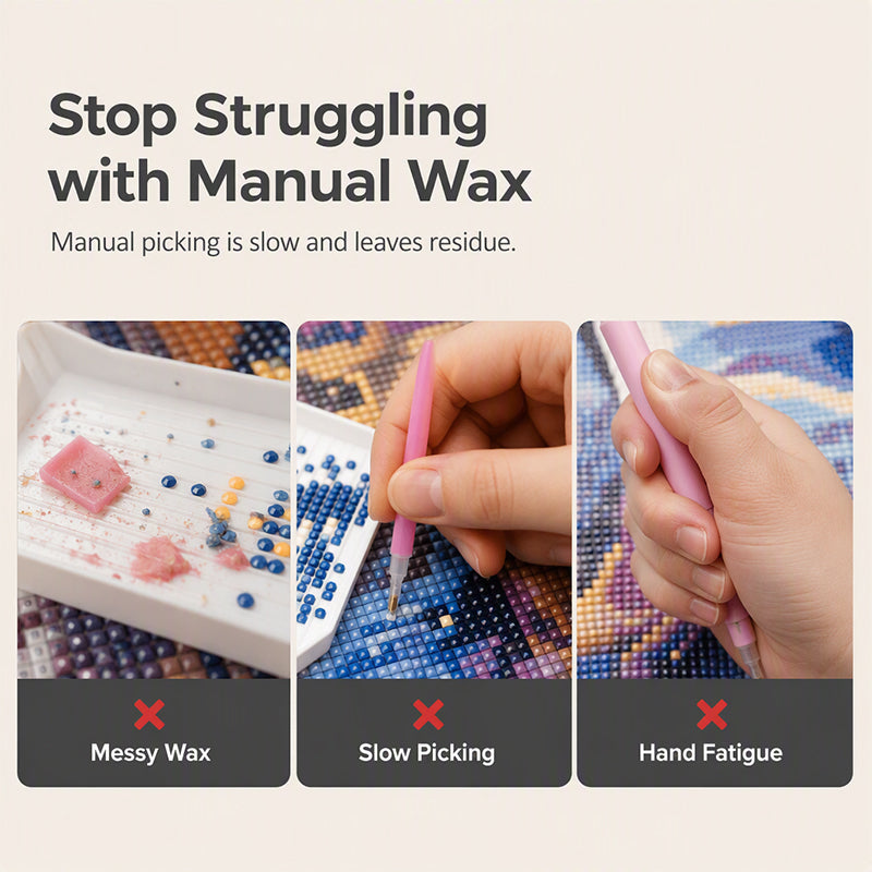 ✍️⚡ Stylo électrique pour diamond painting — une aspiration précise et stable pour vos créations