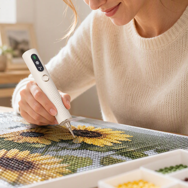 ✍️⚡ Stylo électrique pour diamond painting — une aspiration précise et stable pour vos créations