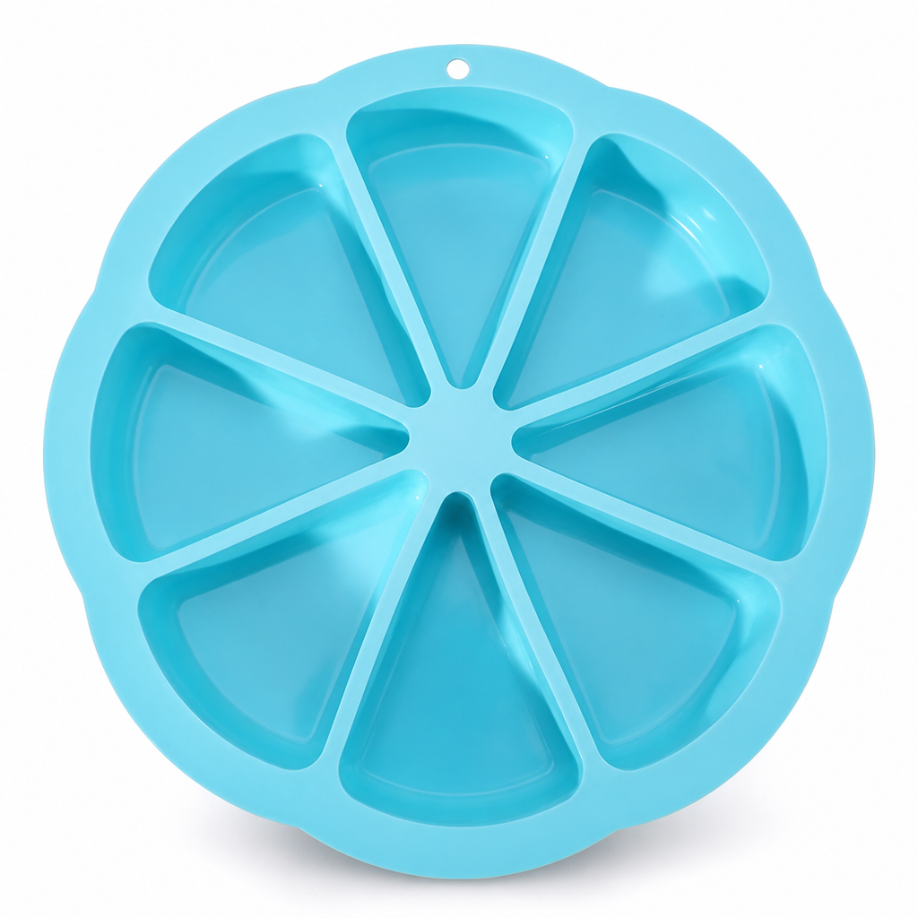 🧁 Moule à scones triangulaire en silicone, 8 cavités – antiadhérent, démoulage facile et cuisson uniforme