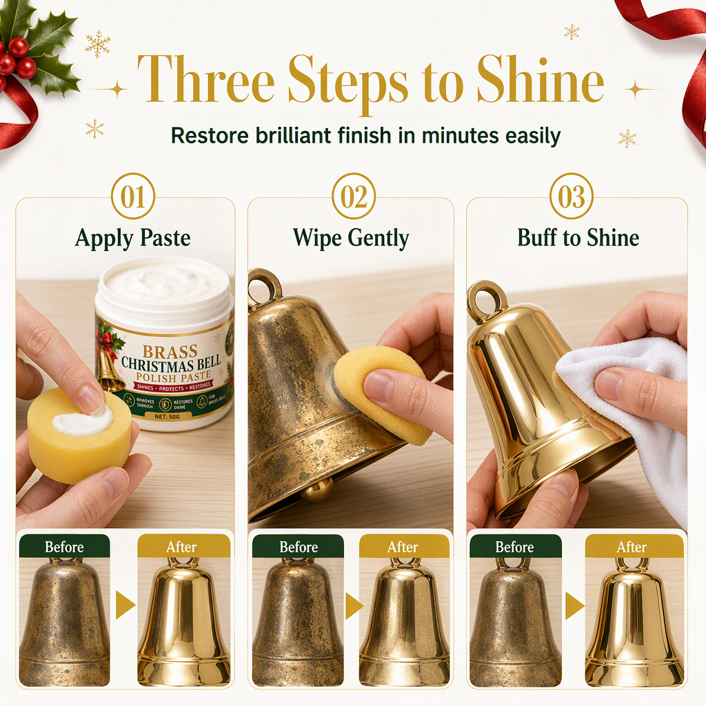 🔔 Crème de polissage pour laiton et cuivre – Élimine l'oxydation et restaure l'éclat miroir en toute simplicité✨