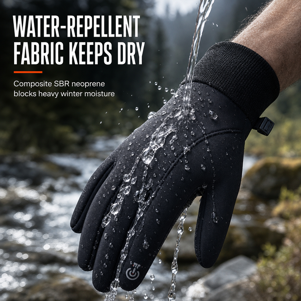 🧤❄️ Gants thermiques de haute qualité – Chauds, compatibles écrans tactiles, antidérapants ✨