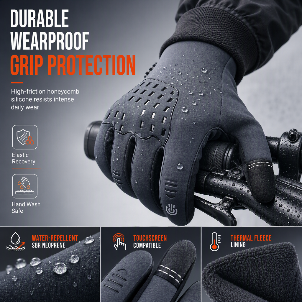 🧤❄️ Gants thermiques de haute qualité – Chauds, compatibles écrans tactiles, antidérapants ✨